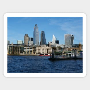 London skyline and city on the move Sticker